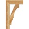 Ekena Millwork Balboa Block Rough Sawn Bracket w/ Offset Brace, Western Red Cedar, 6"W x 18"D x 30"H BKT0604X18X30BOA05RWR - alternate 2